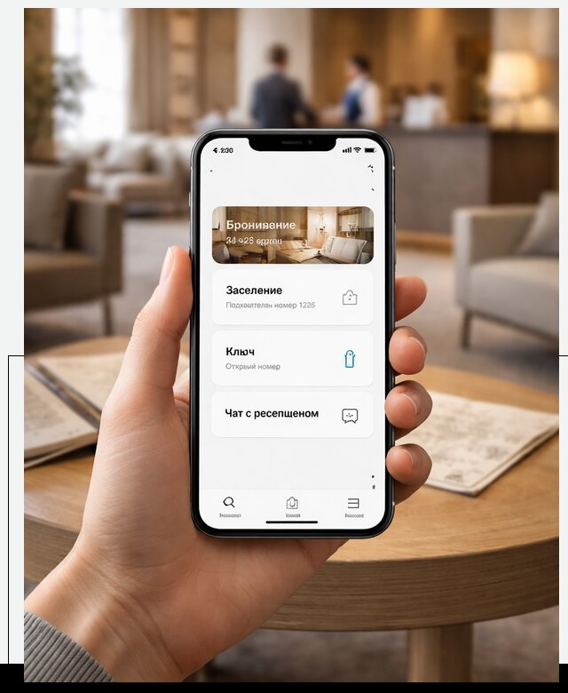 Мобильное приложение для гостей отеля в Саратове, управление сервисом